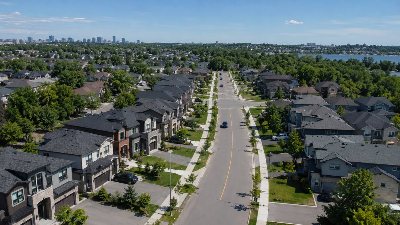 Suburban streets in Ottawa's west end neighbourhoods — Kanata, Nepean and Barrhaven